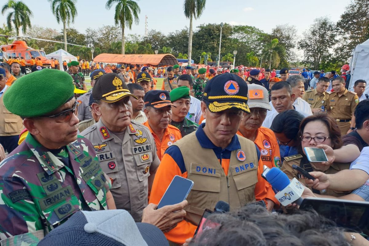 Kepala BNPB pimpin upacara pencegahan karhutla di Palembang
