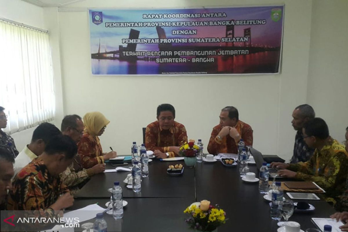 Gubernur Babel dan Sumsel matangkan usulan pembangunan jembatan Selat Bangka