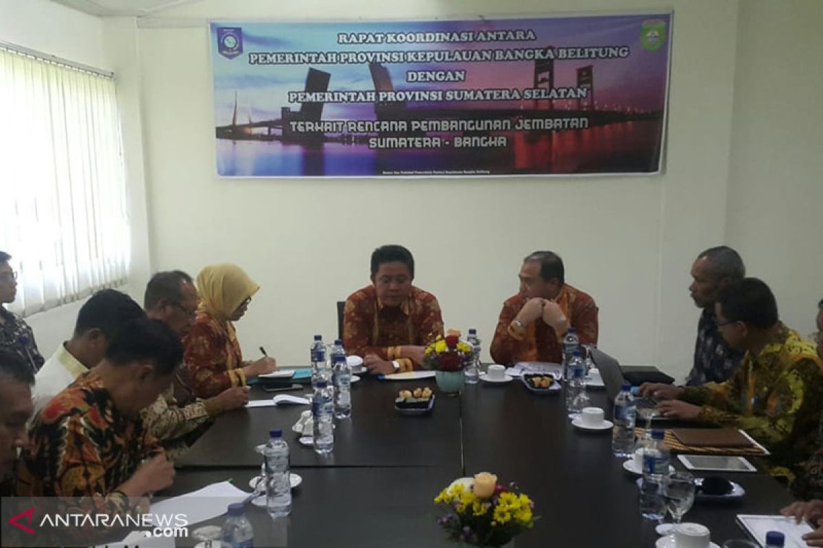 Gubernur Babel-Sumsel matangkan usulan jembatan Selat Bangka