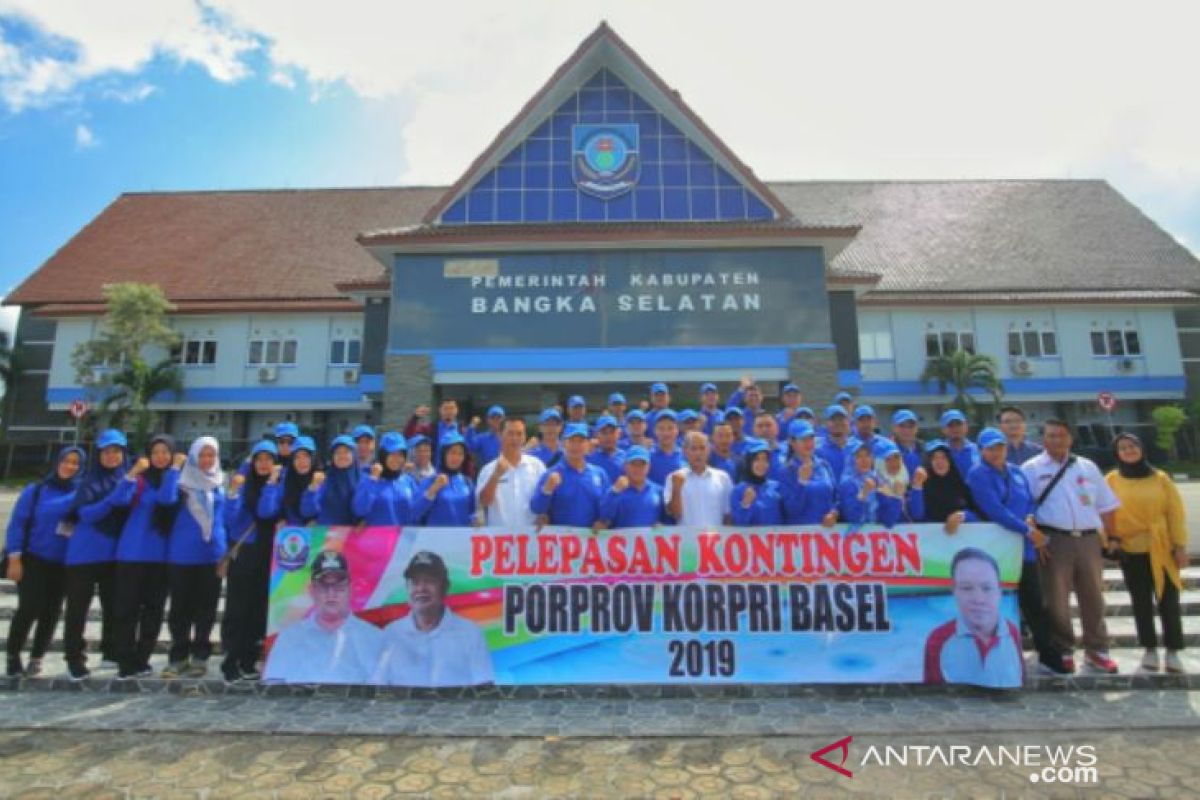 Pemkab Bangka Selatan lepas kontingen ikuti Porprov Korpri 2019