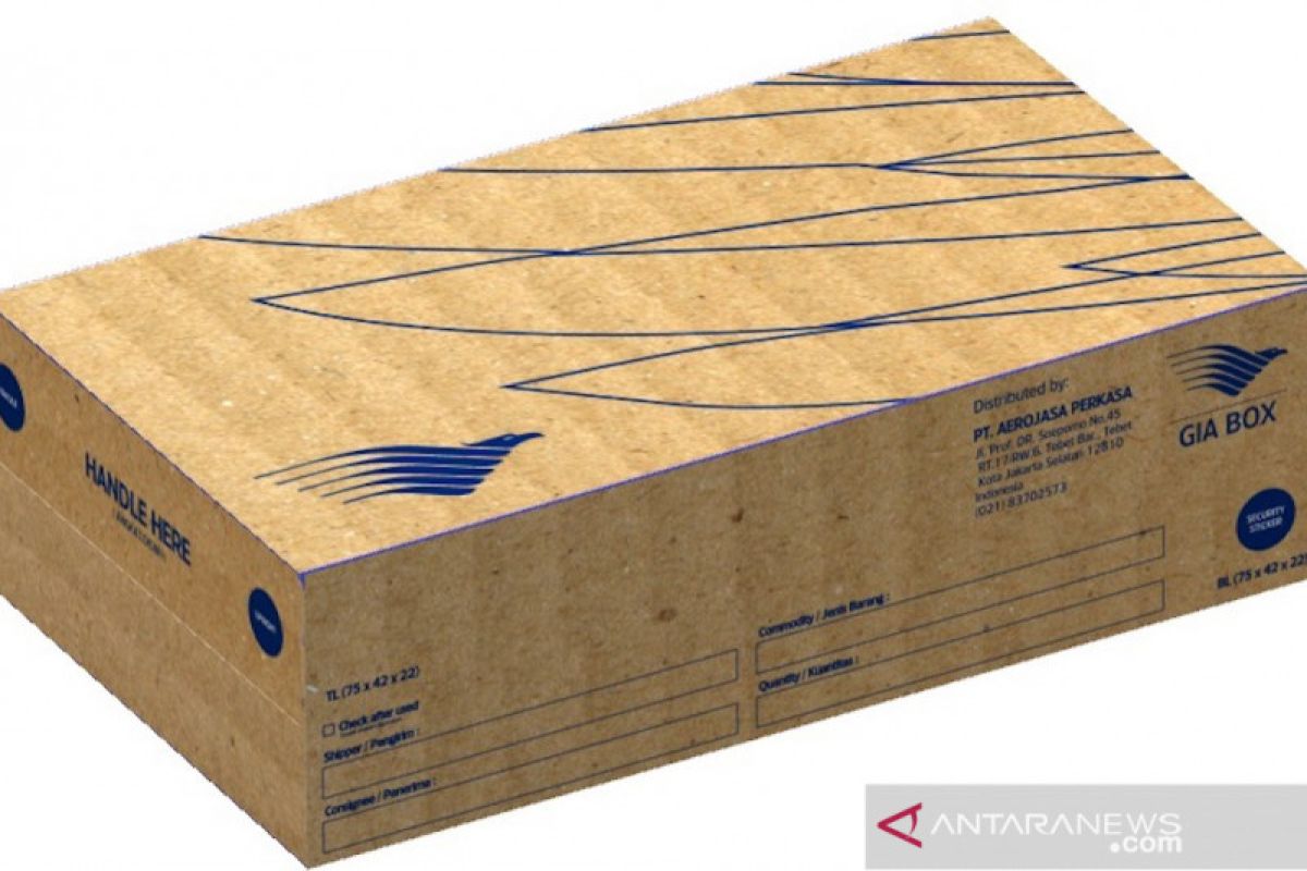 Maskapai Garuda perkenalkan "Gia Box", kemasan kargo ramah lingkungan