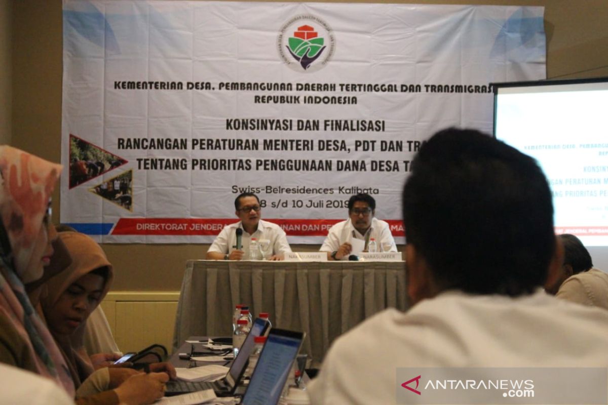 Rancangan Permendes Prioritas DD Tahun 2020 Dikebut