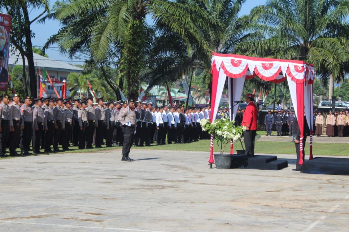 Bupati Sanggau jadi Irup HUT ke-73 Polri di Kembayan