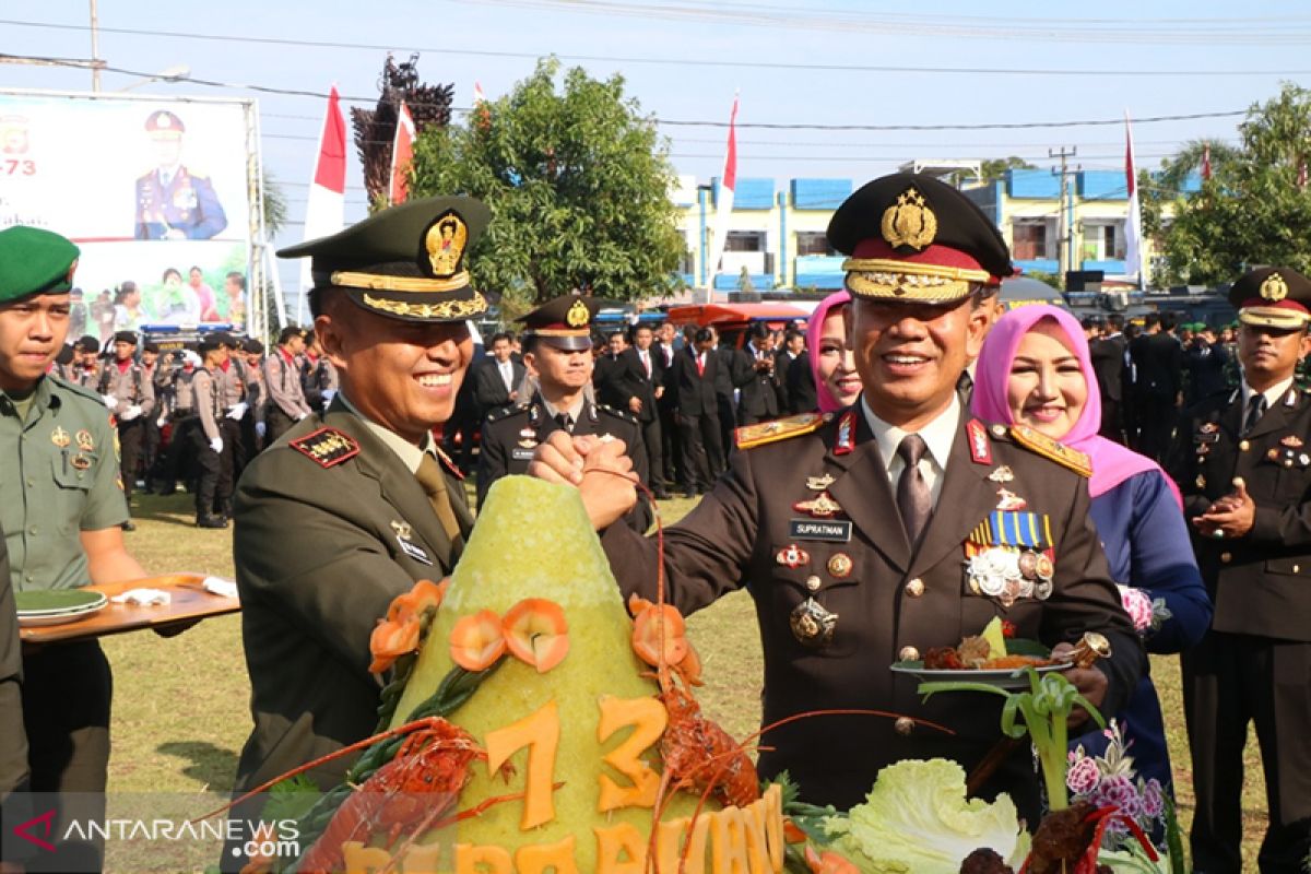 HUT Bhayangkara ke-73, ini kejutan TNI untuk Polda Bengkulu