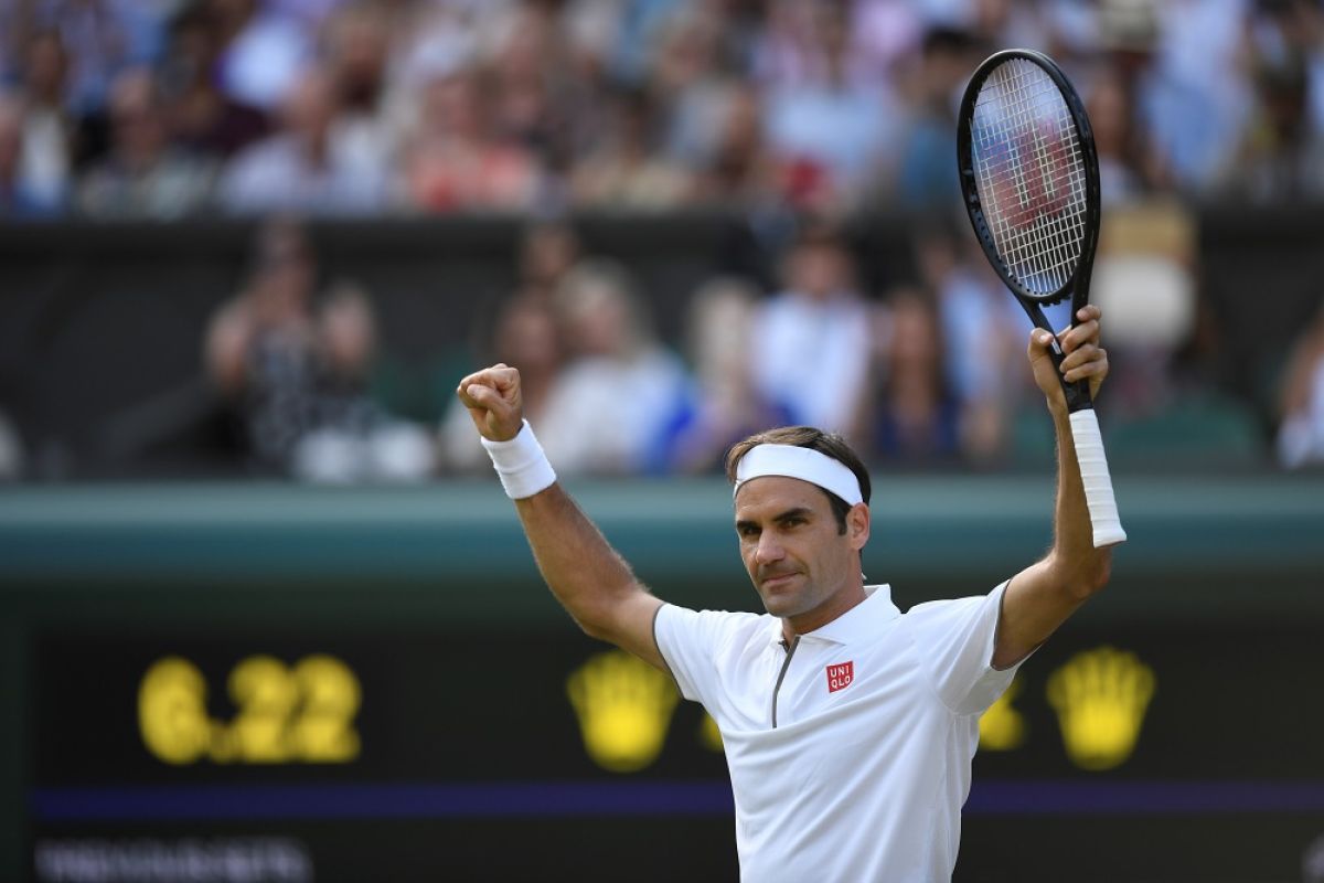 Federer cetak kemenangan Wimbledon ke-100, selanjutnya hadapi Nadal