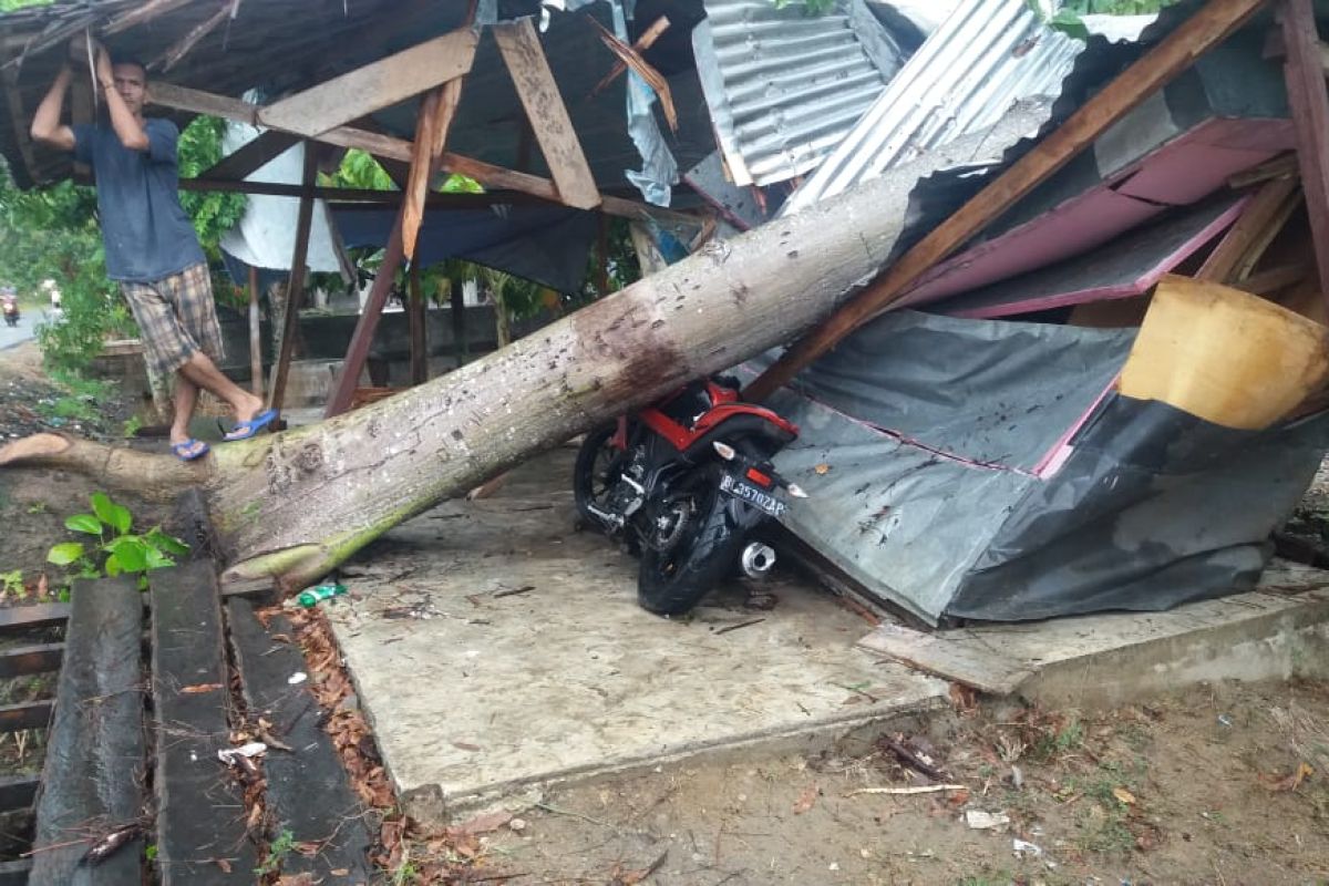 Empat rumah warga rusak akibat hujan badai di Bireuen Aceh