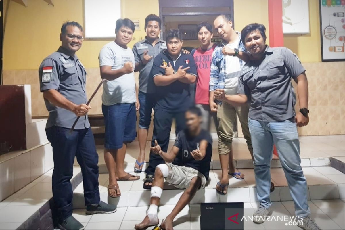 Udin Pocong terpaksa dilumpuhkan polisi