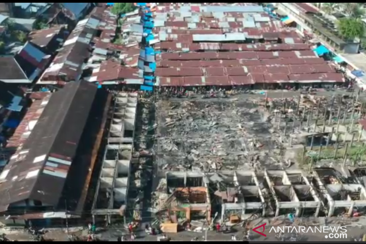 Kerugian kebakaran Pasar Lubuk Alung Padang Pariaman capai Rp2 miliar