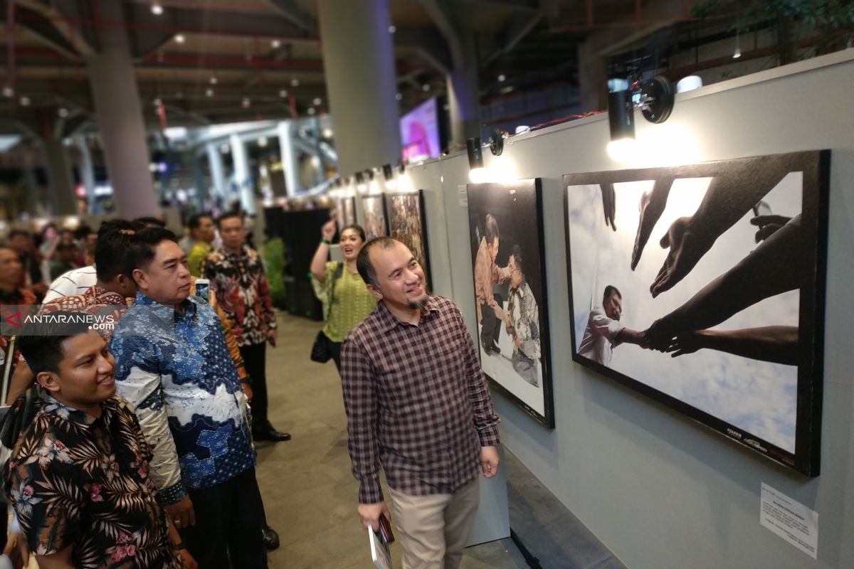 Foto Wapres Jusuf Kalla  hasil Lomba Foto nasional di pamerkan