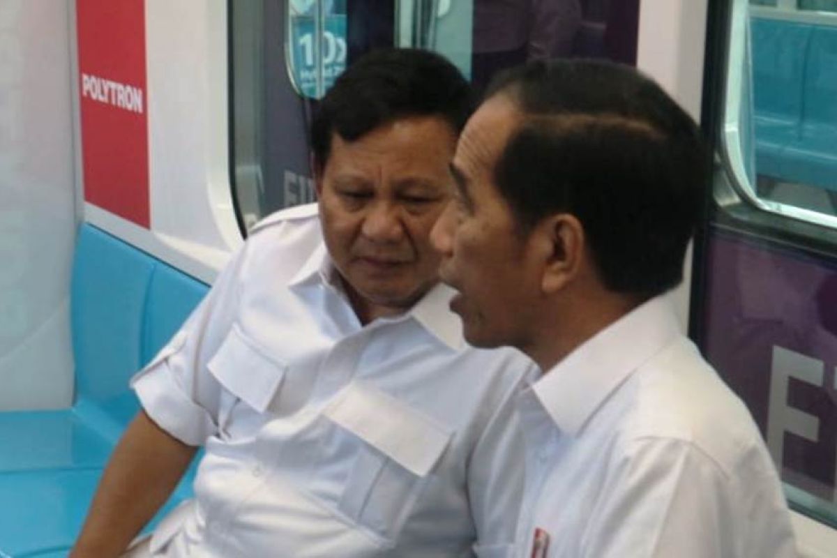 Di penghujung 2019, Prabowo unggah  sketsa bertemu Jokowi