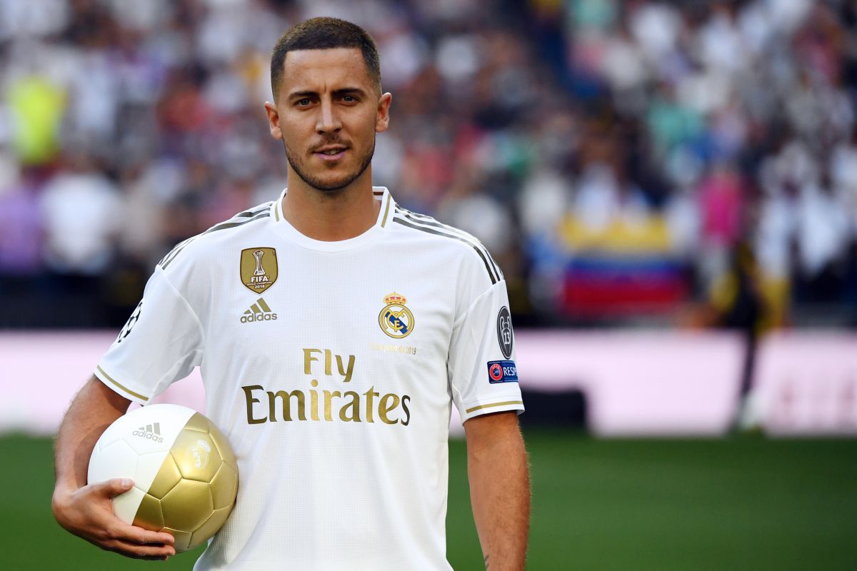 Hazard kenakan nomor punggung Beckham di Real Madrid