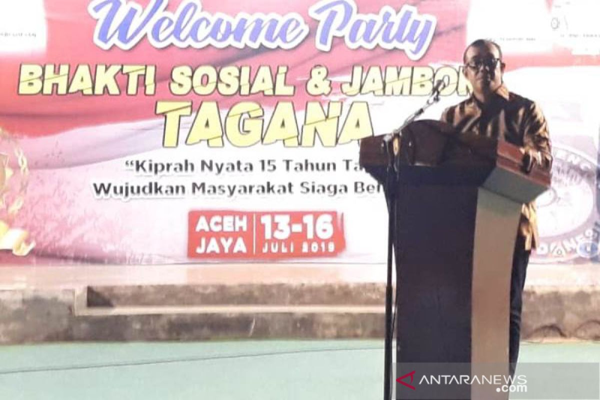 Bupati Aceh jaya resmi buka Bakti Sosial dan Jambore Tagana