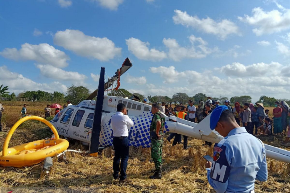 Tim gabungan amankan lokasi jatuhnya Helikopter di Lombok