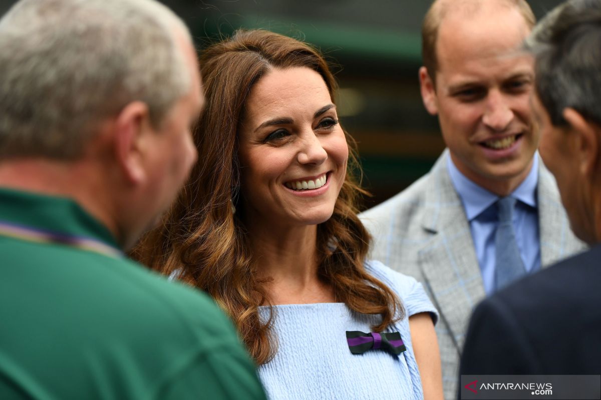 Pangeran Williams dan Kate Middleton saksikan final tunggal putra Wimbledon