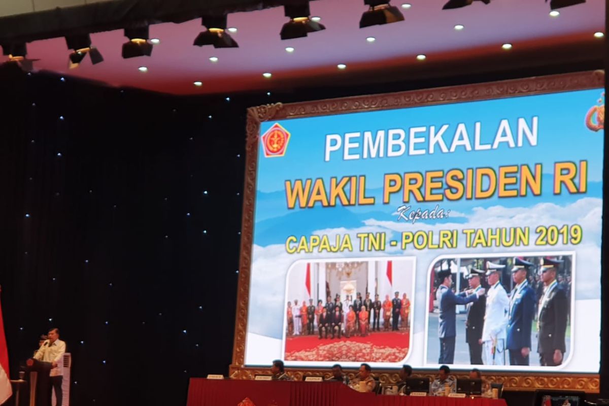 Wapres Jusuf Kalla beri pembekalan Capraja TNI-Polri Tahun 2019