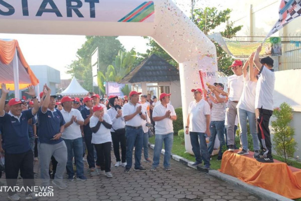 BNI Kanwil Padang merayakan hari jadi ke-73, dimeriahkan dengan Family Gathering