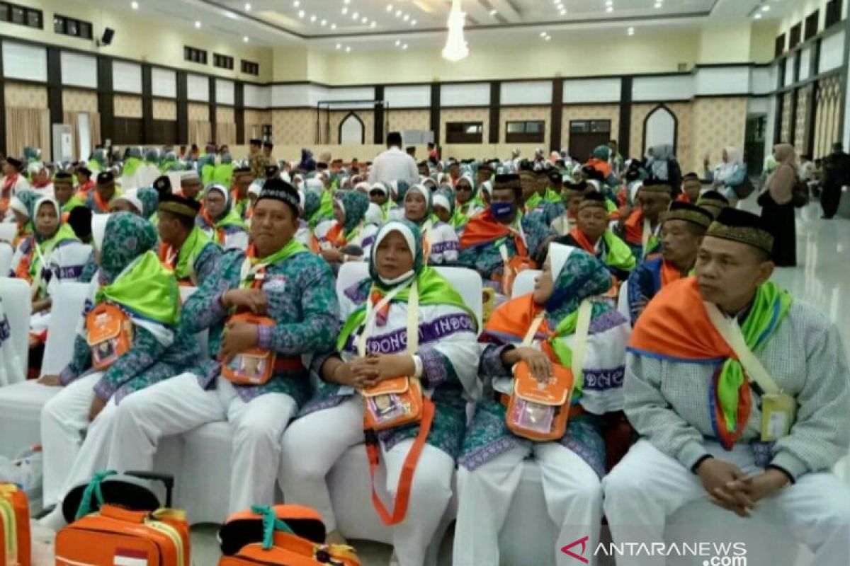 JCH Maluku kloter 13 masuk Asrama Haji Sudiang