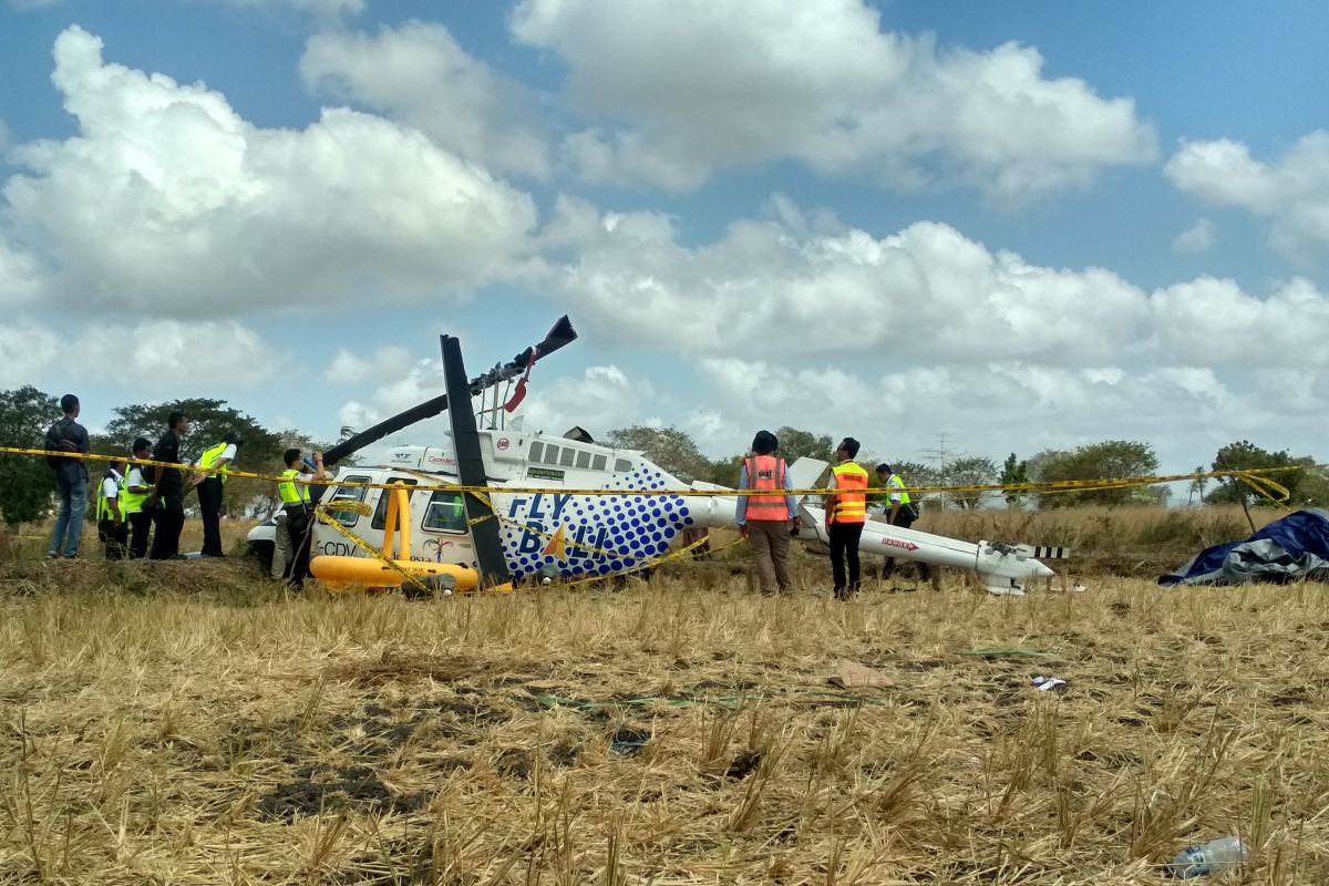 KNKT: tangki bahan bakar helikopter jatuh di Lombok diketahui kosong