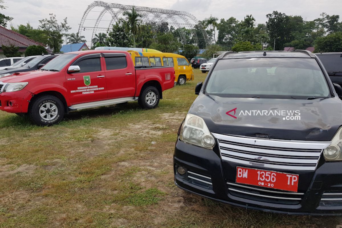 Ratusan mobil dinas Pemprov Riau sudah sebulan "dikandangkan", begini kondisinya