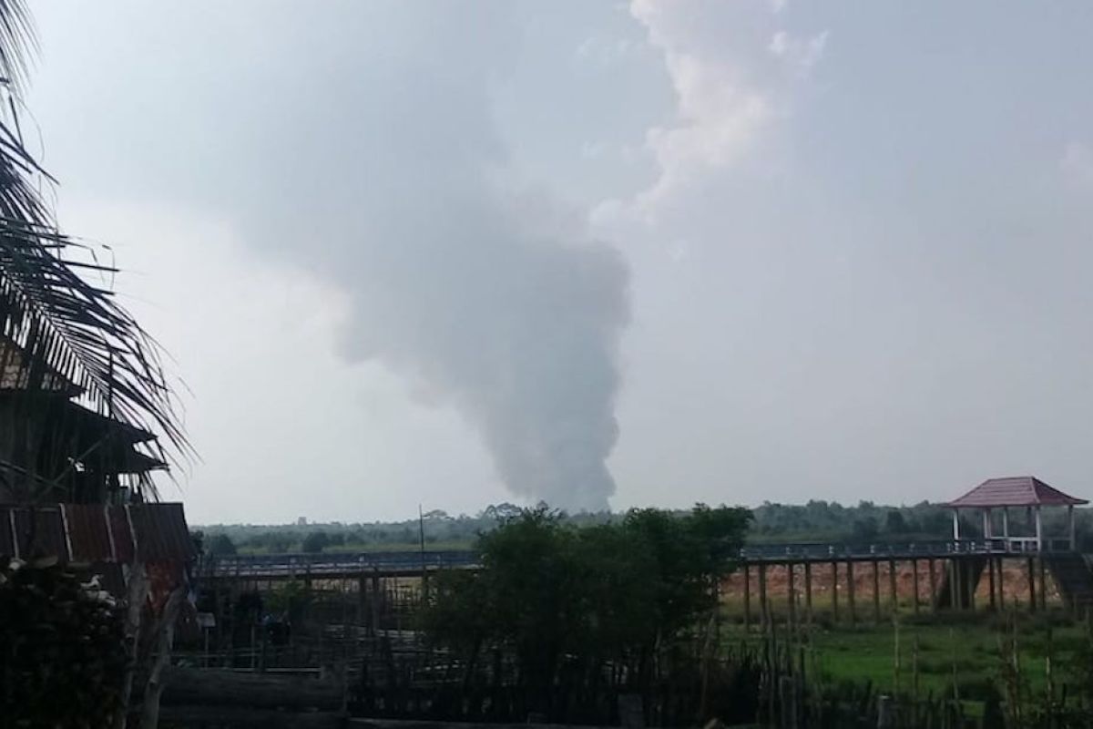 Kebakaran lahan gambut di PALI, Sumsel hanguskan dua hektare