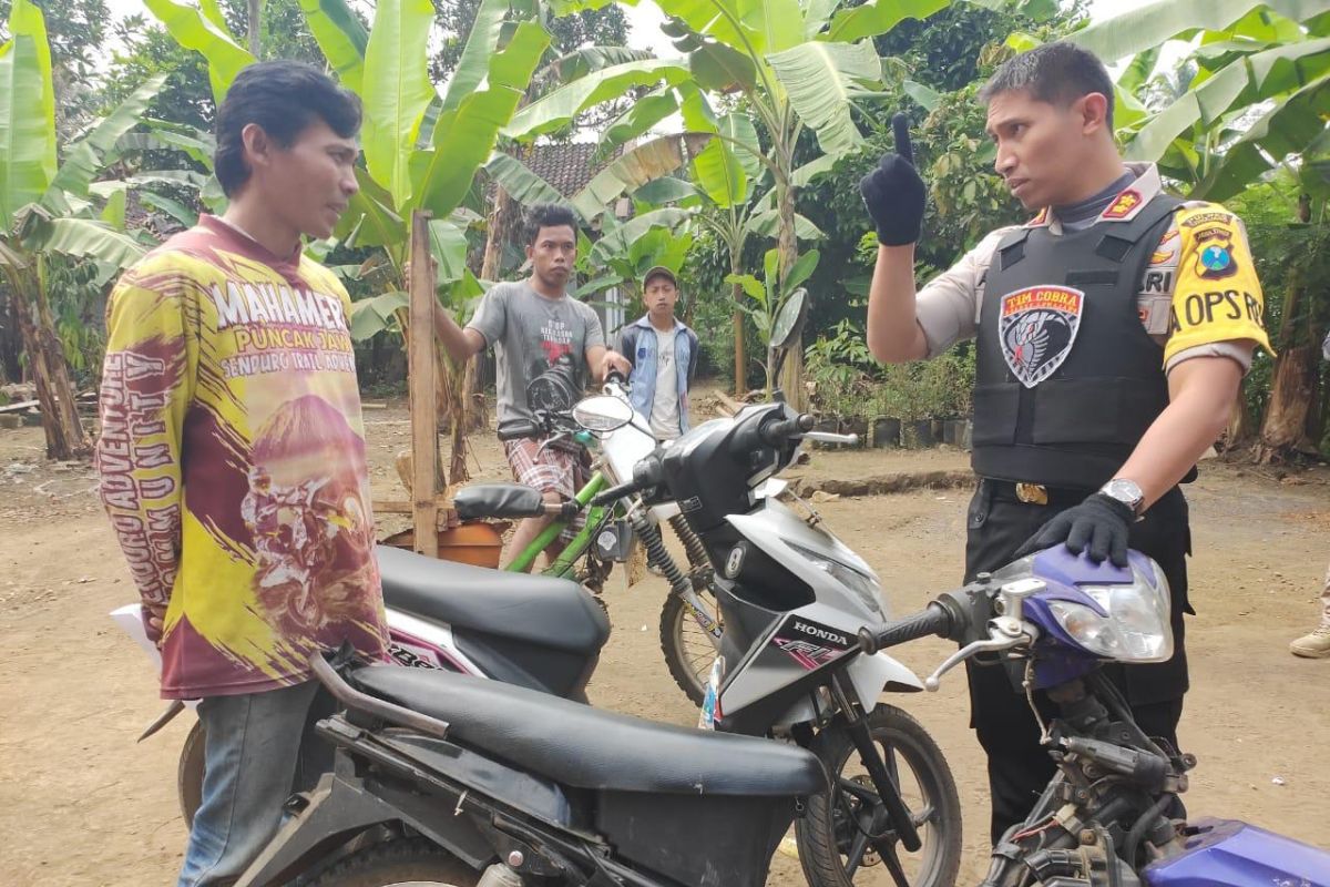 Polres Lumajang sita puluhan kendaraan 