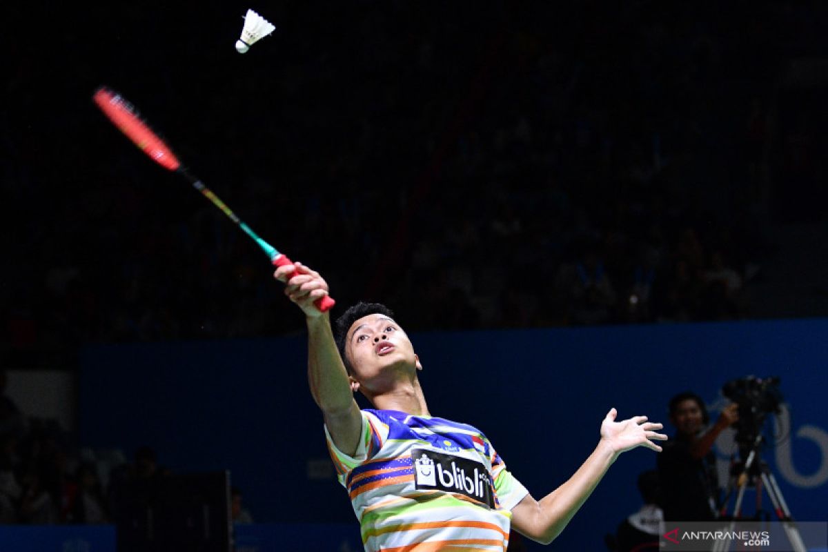 Ginting terhenti di babak dua setelah takluk dari Kantaphon di Indonesia Open