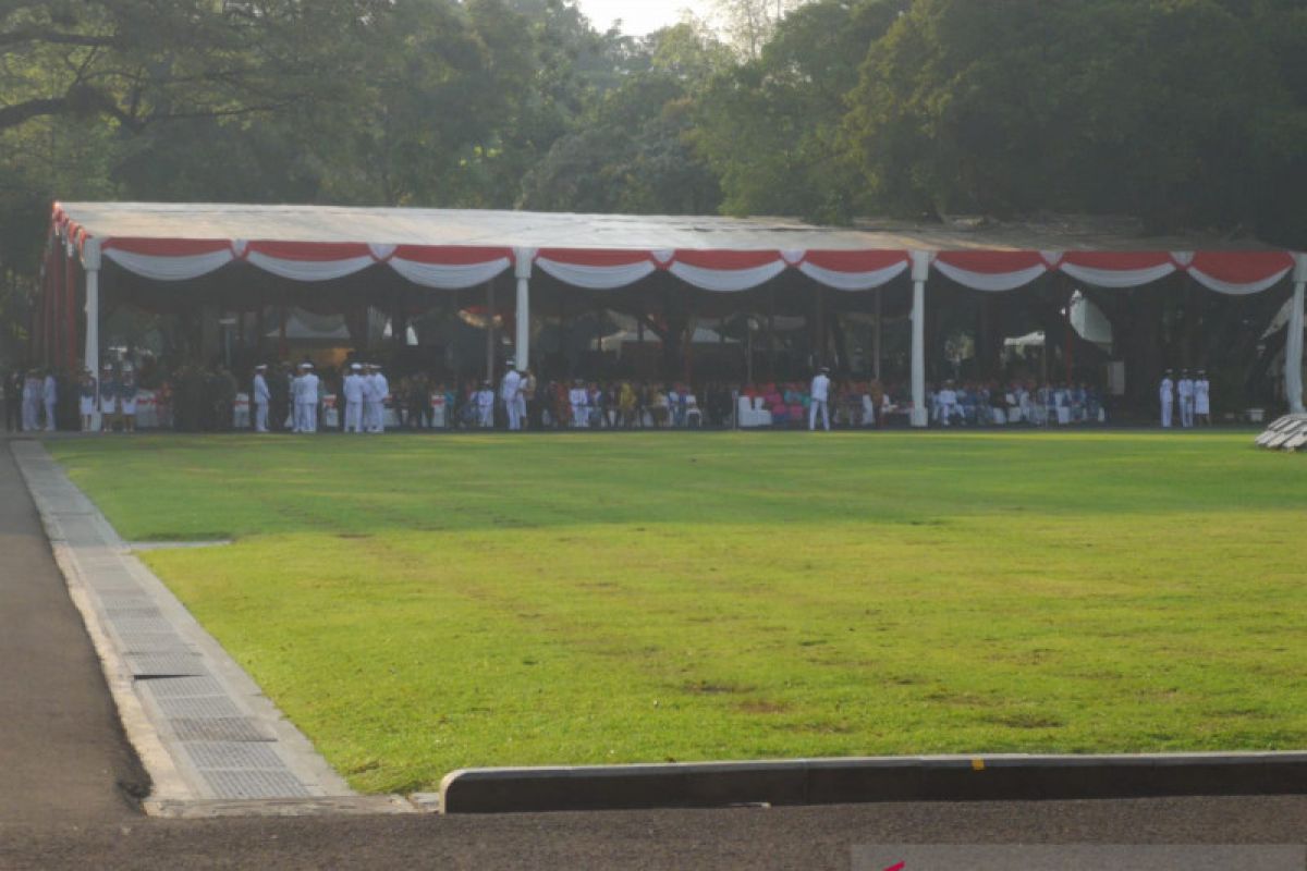 Presiden Jokowi lantik perwira TNI dan Polri