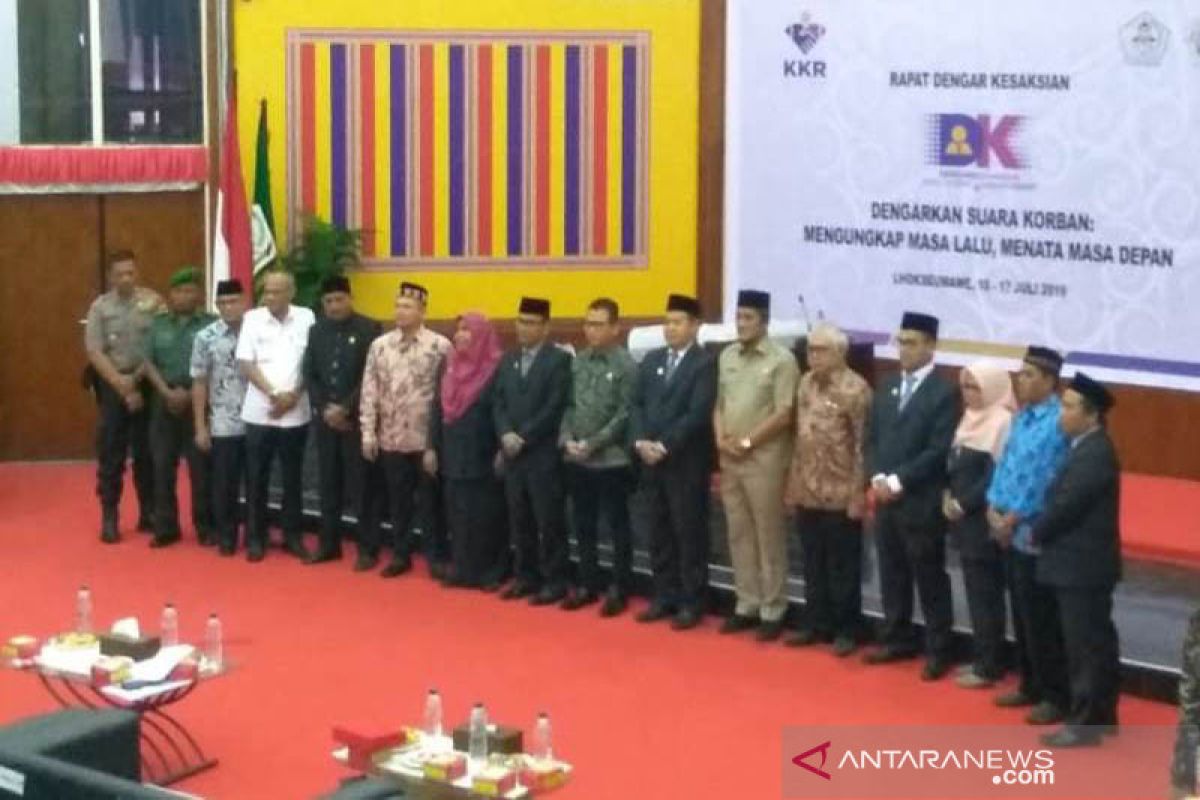 KKR Aceh gelar rapat dengar kesaksian untuk 16 saksi korban pelanggaran HAM