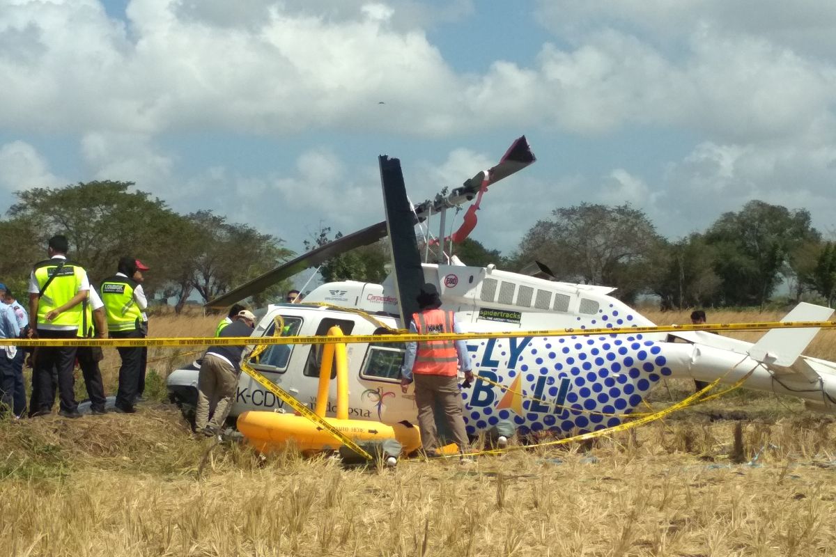 KNKT menuntaskan pengambilan data lapangan helikopter jatuh di Lombok