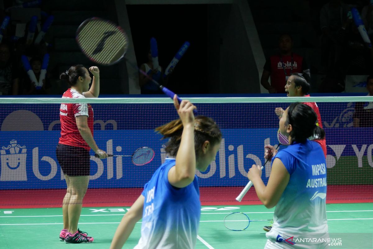 Pasangan Nadya/Tiara kalah dari ganda Jepang di Indonesia Open