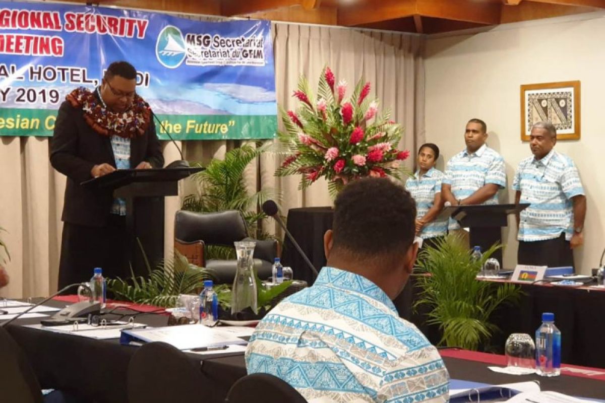 Dansat Brimob Papua hadiri pertemuan MSG di Fiji Island