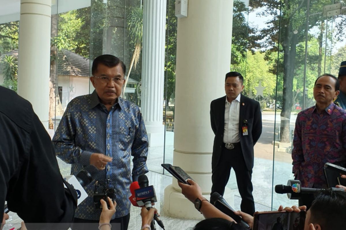 Jusuf Kalla sebut partai suara terbanyak dapat kursi menteri yang memadai