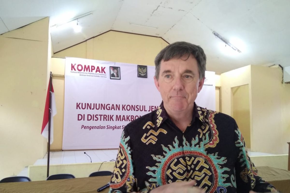 Konjen Australia kunjungi Distrik  Makbon Sorong pengguna aplikasi SAIK