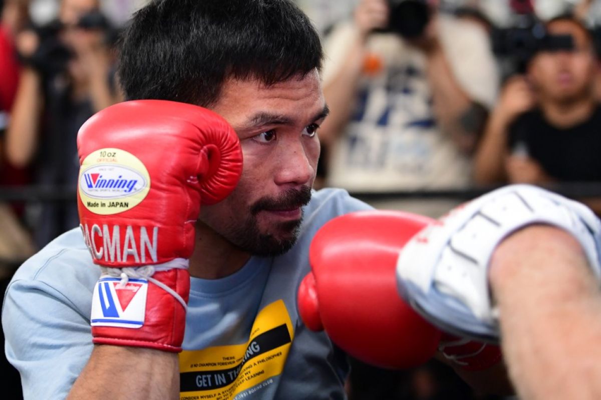 Kalahkan Thurman, Manny Pacquiao juara welter super WBA