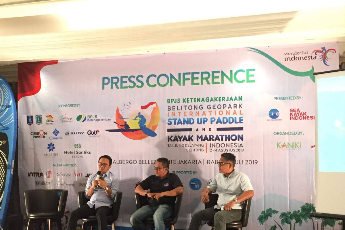 Lomba Paddle dan kayak marathon akan digelar di Belitung