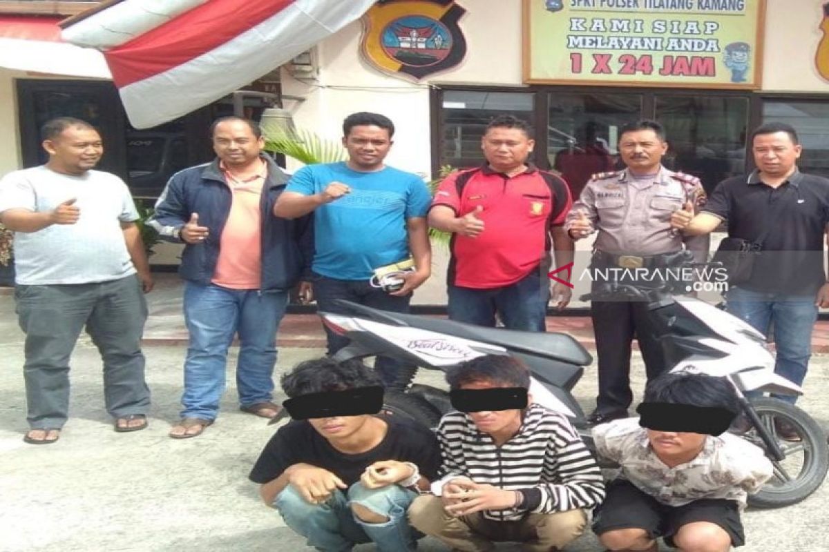 Polres Madina amankan tiga pencuri Beat