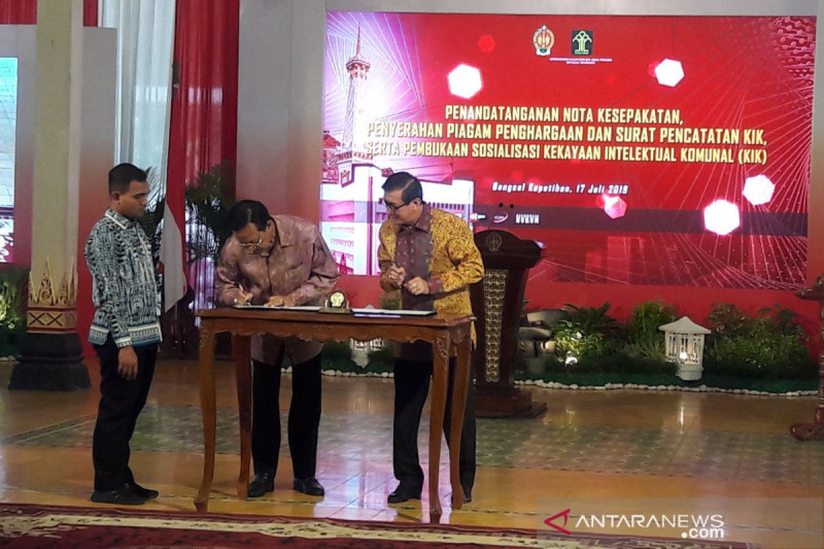 Kemenkumham-Pemda DIY sepakat melindungi kekayaan intelektual komunal