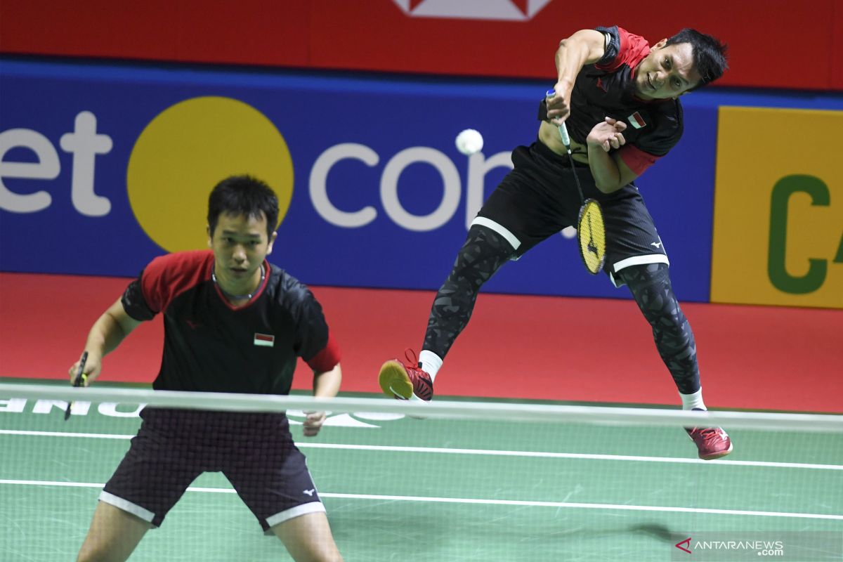 Ganda putra Ahsan/Hendra ke perempat final Indonesia Open 2019