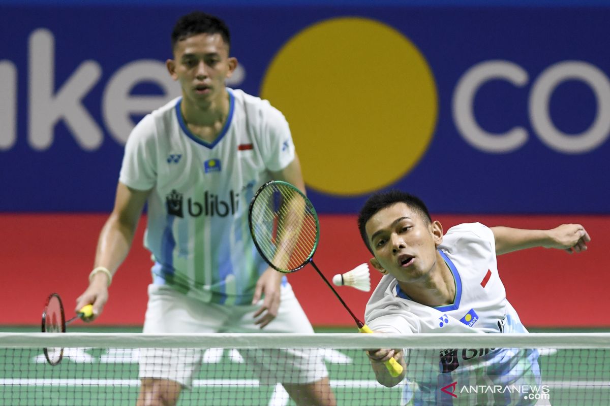 Fajar/Rian terhenti di perempat final Indonesia Open