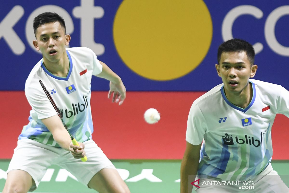 Fajar/Rian terhenti di perempat final Indonesia Open