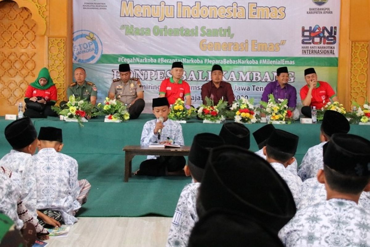 Ribuan santri Jepara dilatih menjadi kader antinarkoba