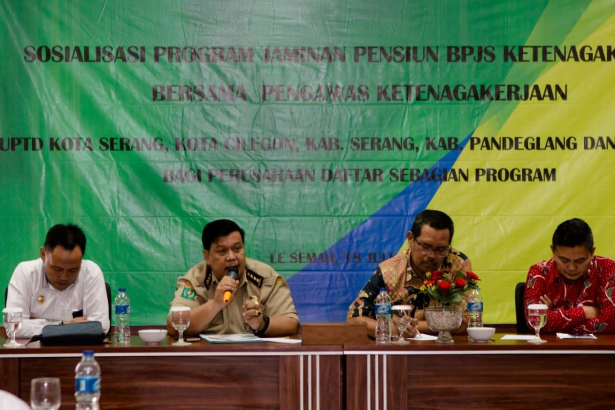 BPJS-TK Serang kumpulkan 98 perusahaan belum ikut program jaminan pensiun