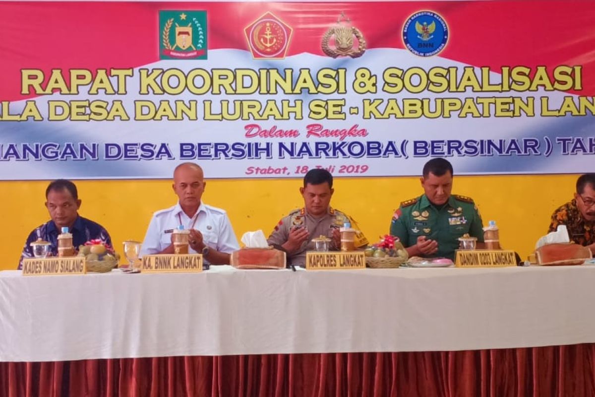 11.000 orang warga Kabupaten Langkat terpapar narkotika