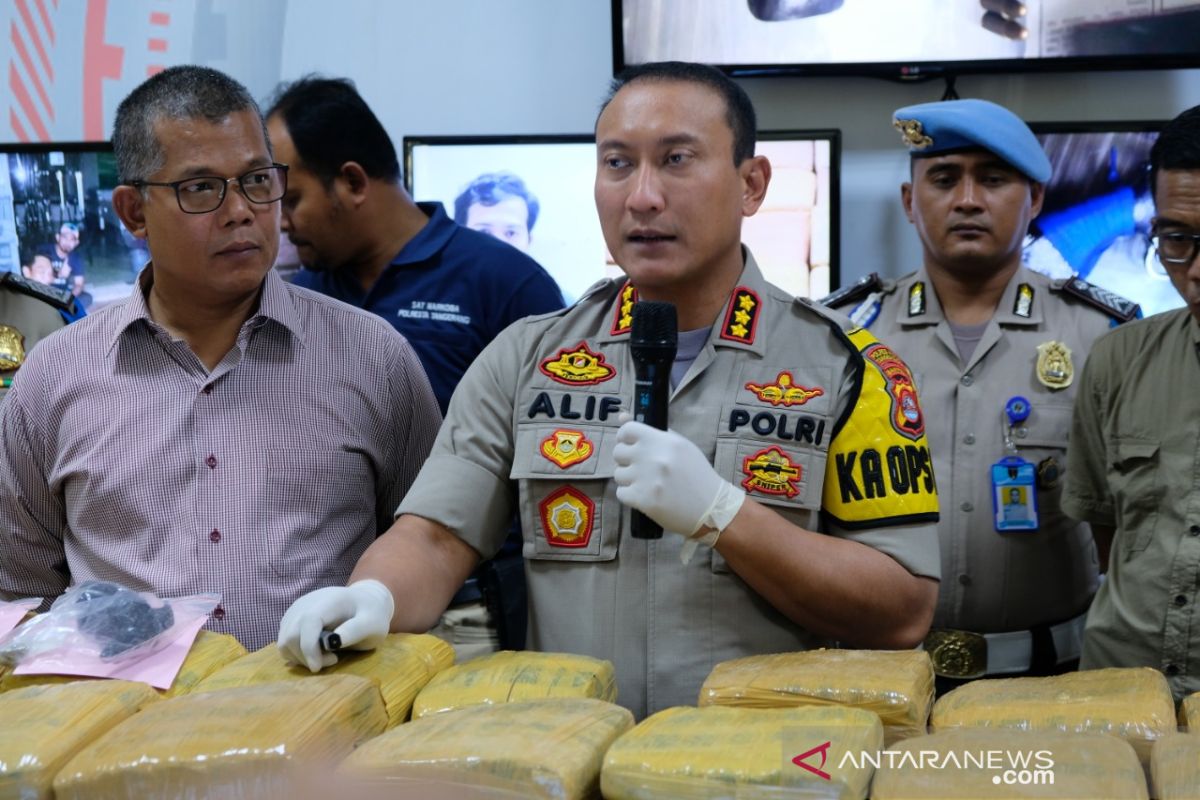 Polisi Tangerang bekuk bandar ganja 150 kilogram