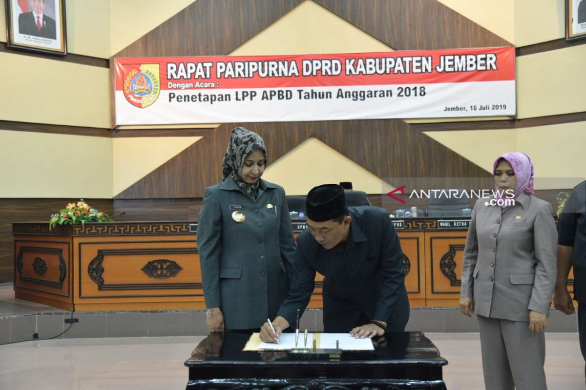 DPRD Jember memberi catatan dalam penetapan LPP APBD 2018