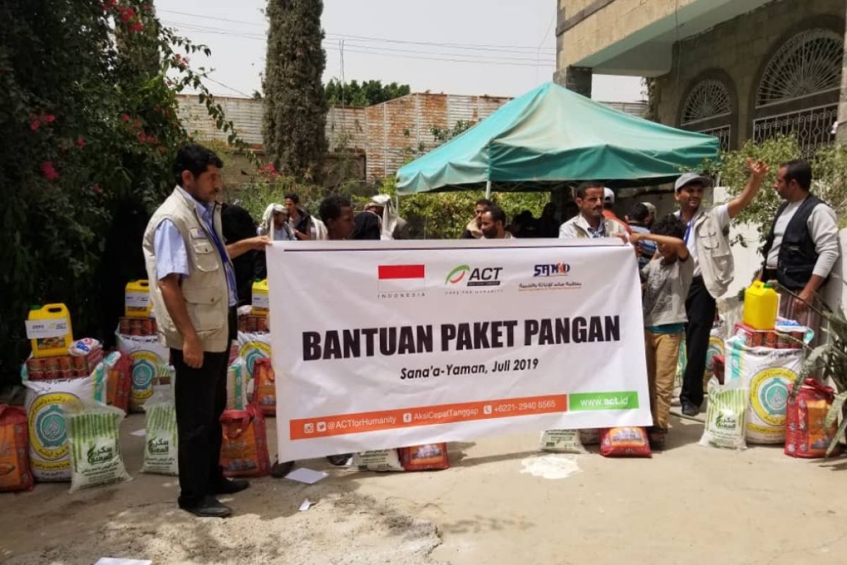 Redam krisis pangan, ACT berikan bantuan pangan ke Yaman