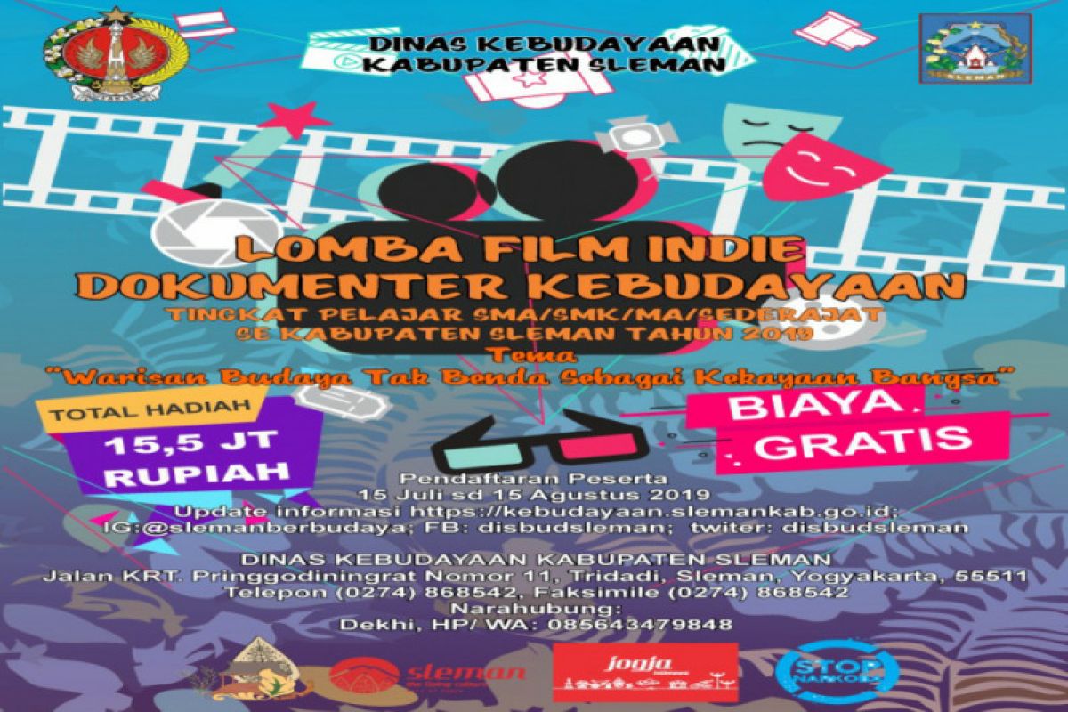 Dinas Kebudayaan Sleman menggelar lomba film indie untuk SMA