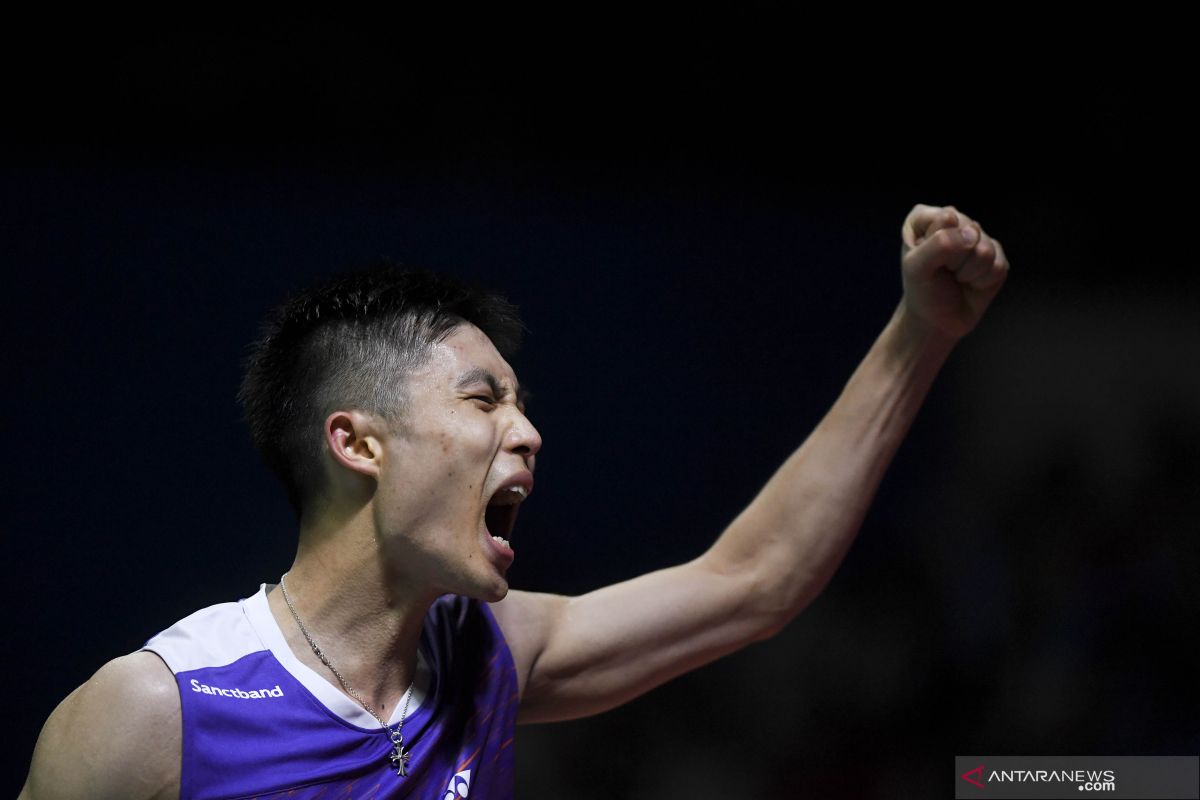 Taiwan's 4th-seeded shuttler wins men's singles at Indonesia Open