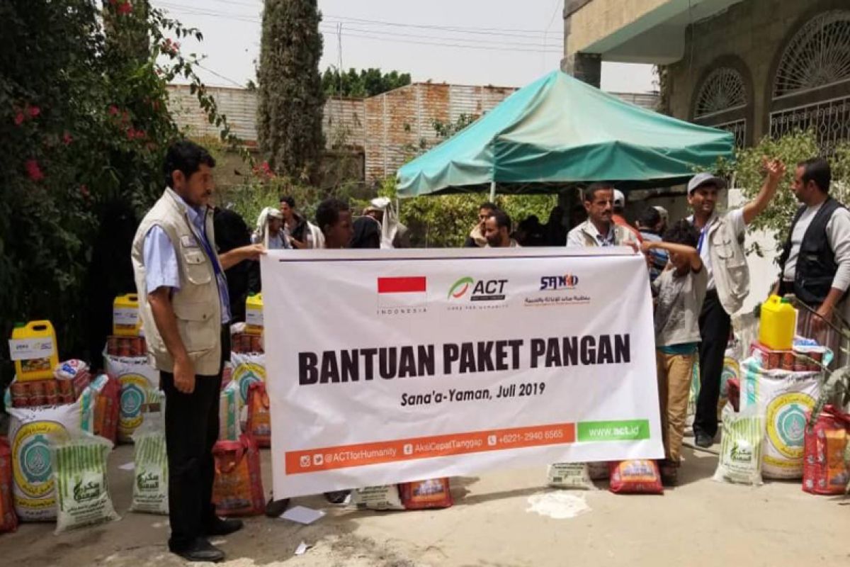 ACT bagikan bantuan kepada warga rawan pangan di Yaman