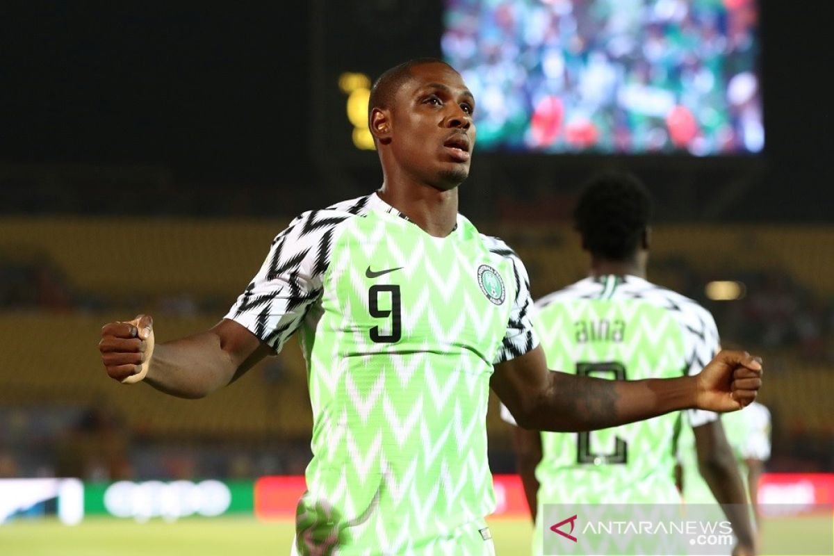 Pemain Nigeria Odion Ighalo sabet sepatu emas piala Afrika dengan lima gol